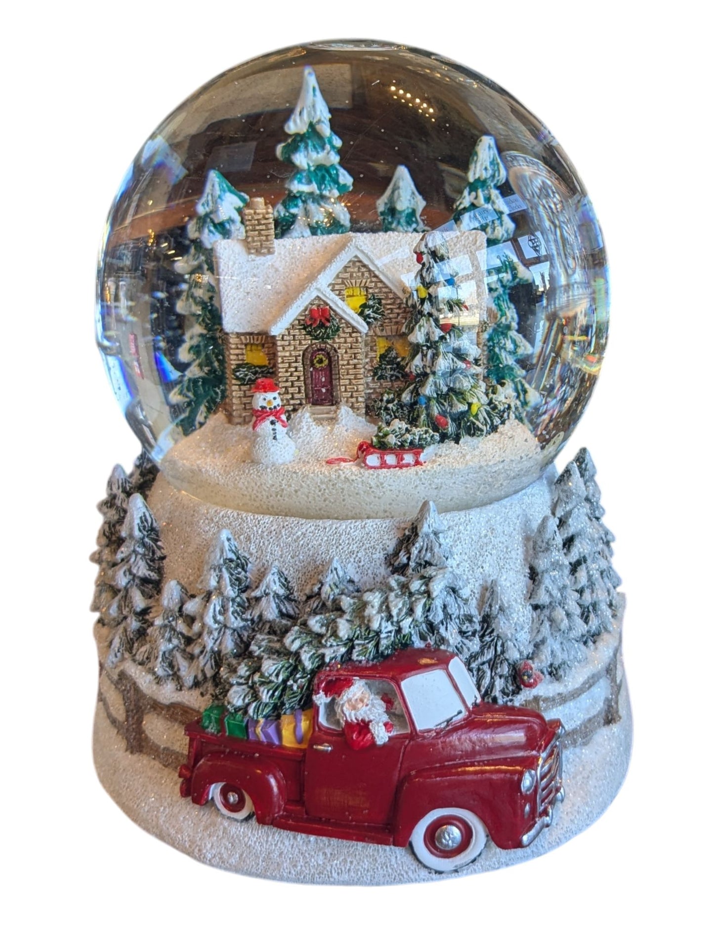 SANTA'S RED TRUCK GLOBE