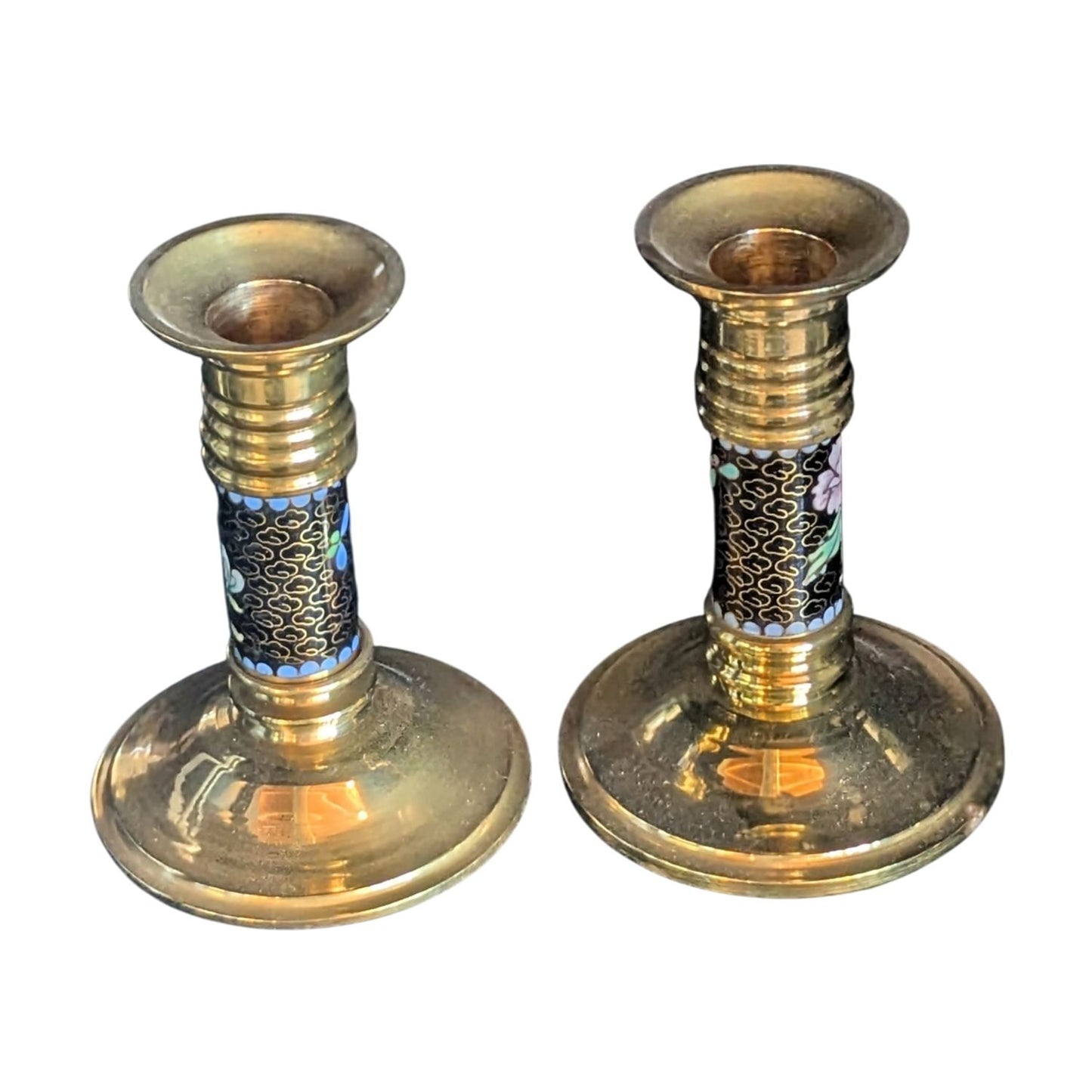CLOISONNE CANDLESTICKS