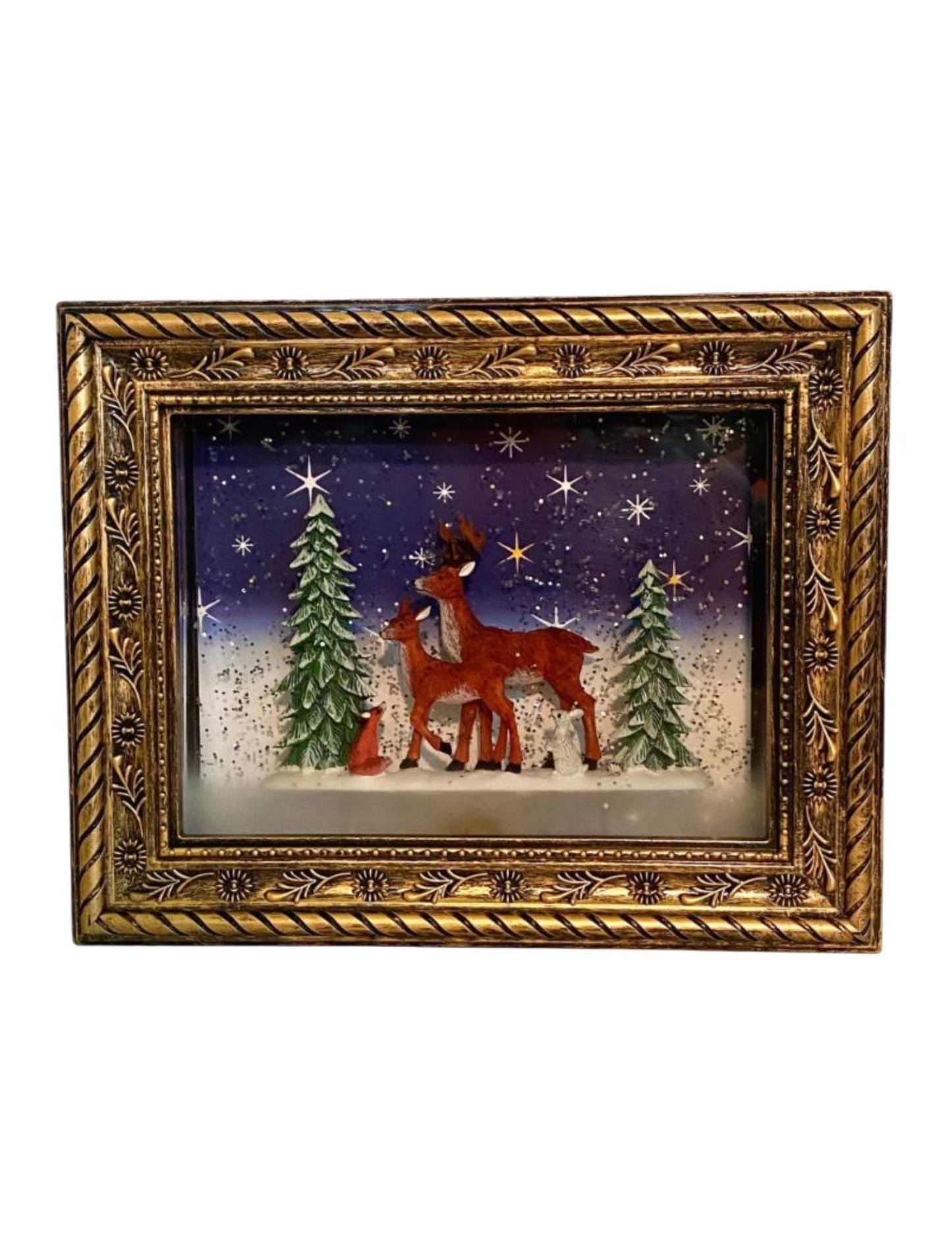 REINDEER HOLIDAY SHADOW BOX