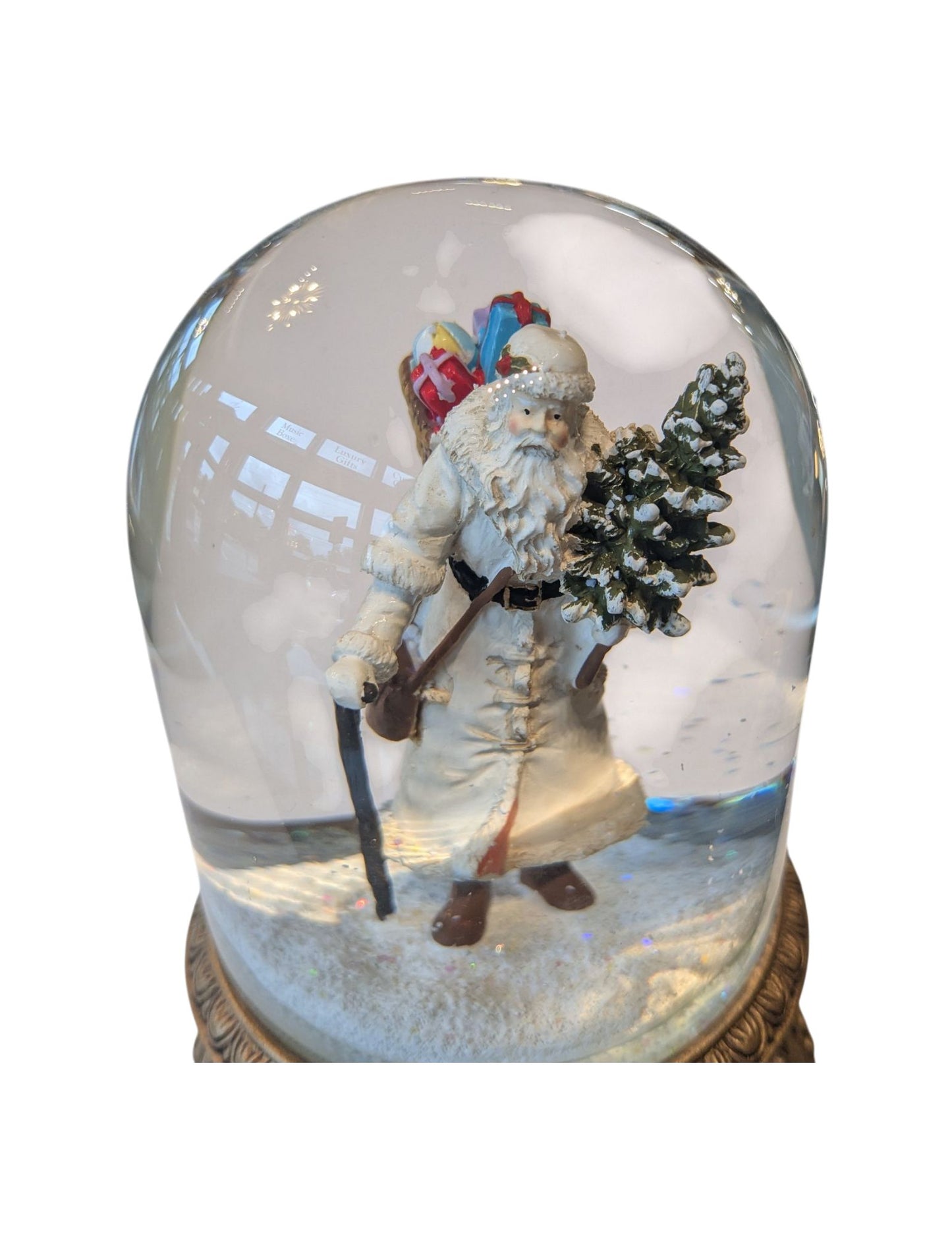 SNOW GLOBE : TRAVELING FATHER CHRISTMAS