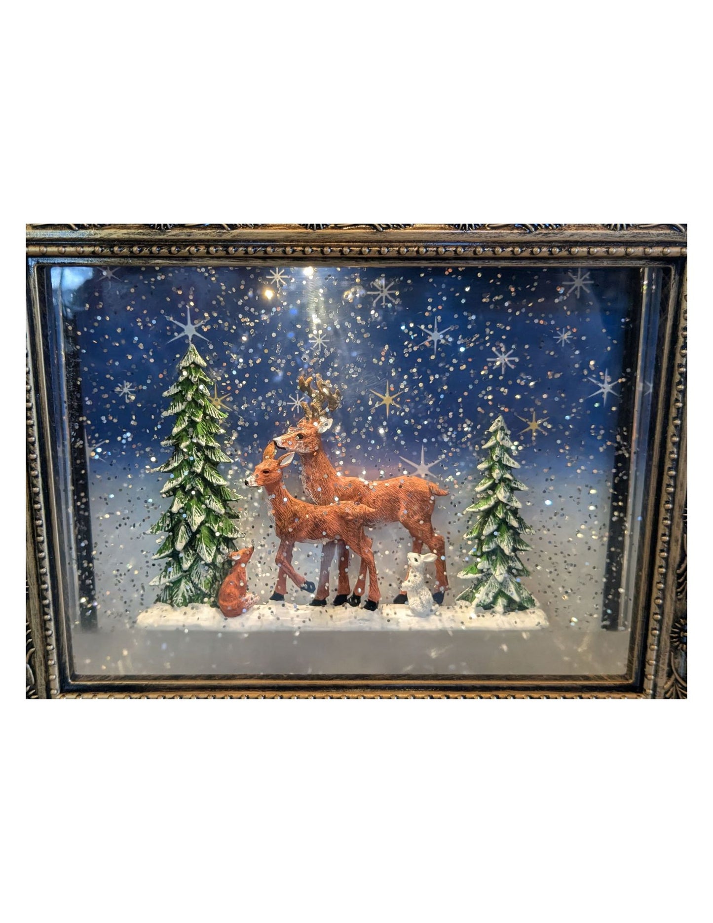 REINDEER HOLIDAY SHADOW BOX