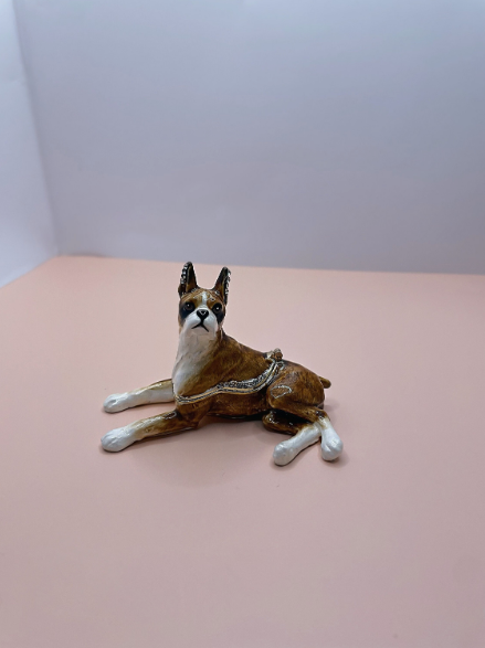 BOXER DOG RING BOX