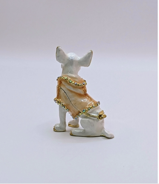 Blonde Chihuahua Ring Box