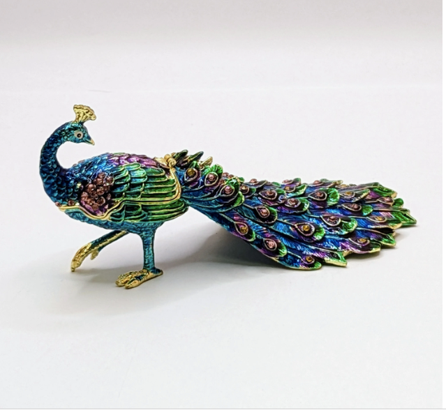 Peacock Trinket Box