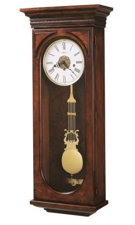 "Earnest" mechanical chiming wall clock with pendulum