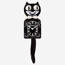 BLACK GENTLEMAN KIT CAT CLOCK