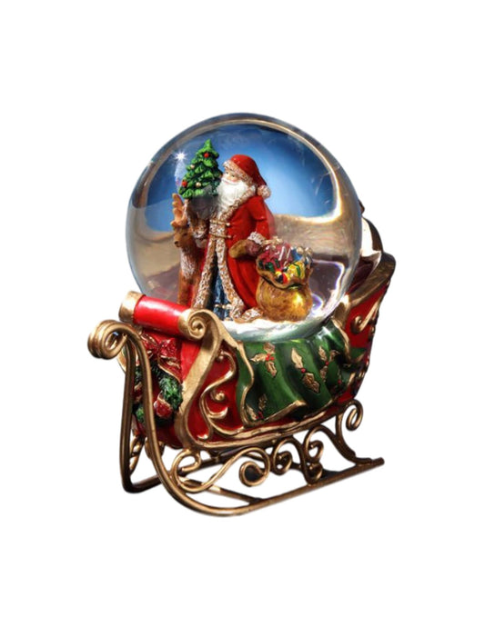 SNOW. GLOBE : SANTA'S SLEIGH
