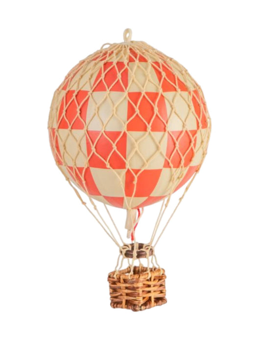HOT AIR BALLOONS : RED CHECKERED