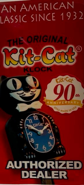 BLACK GENTLEMAN KIT CAT CLOCK