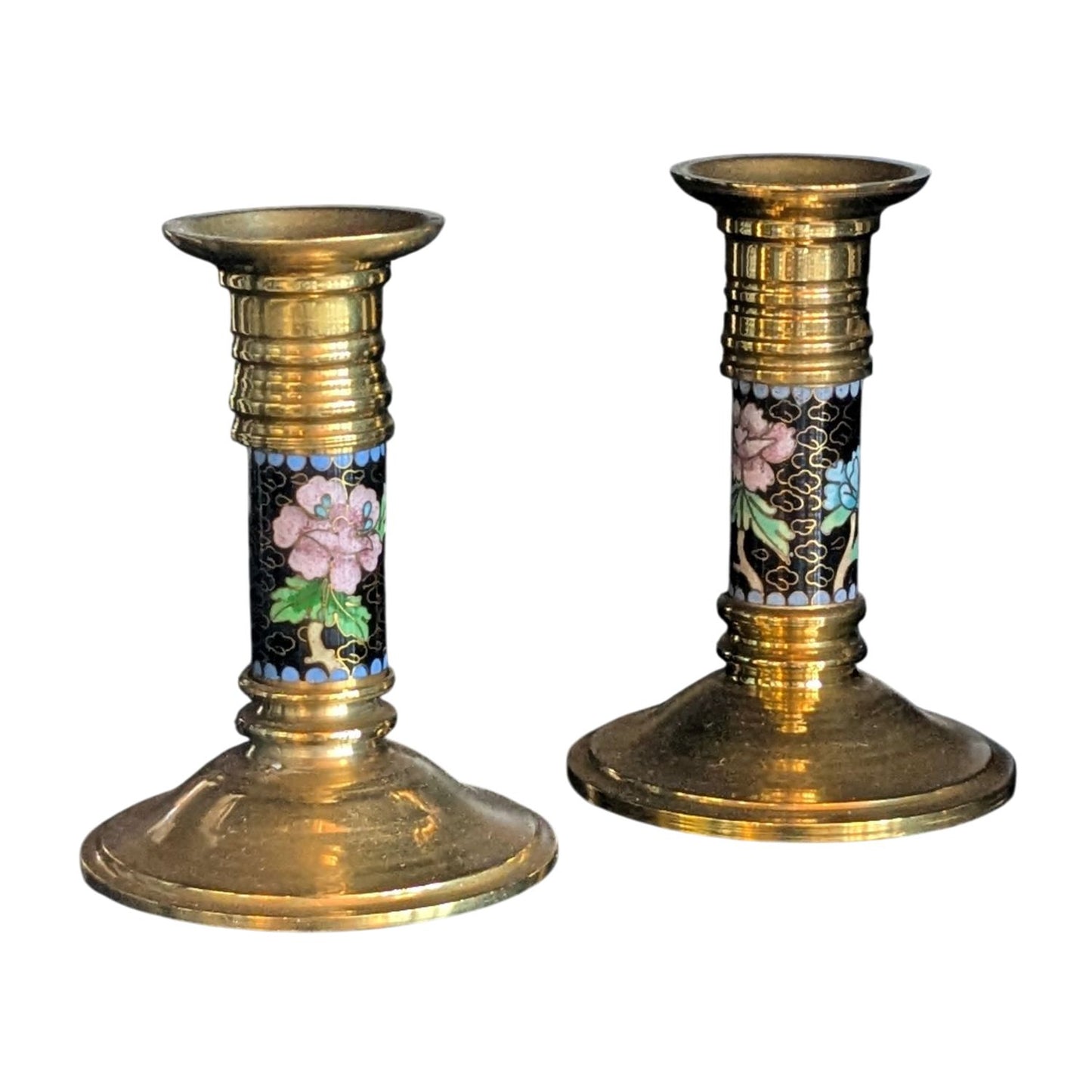 CLOISONNE CANDLESTICKS