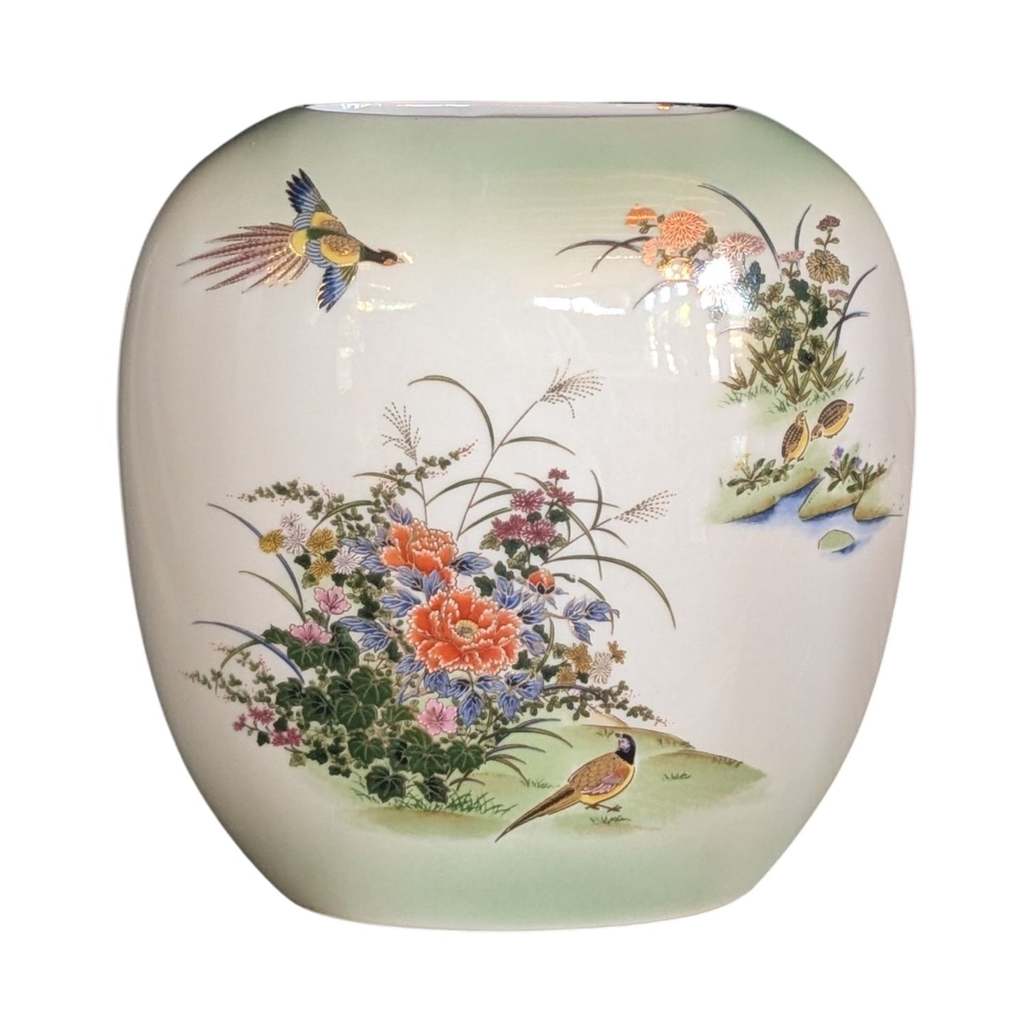 "FLYING PHEASANT" VASE