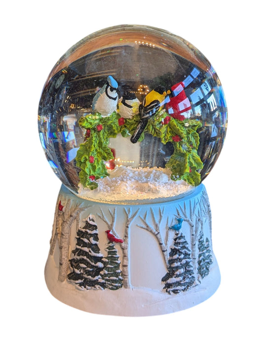HOLIDAY BIRD SNOW GLOBE