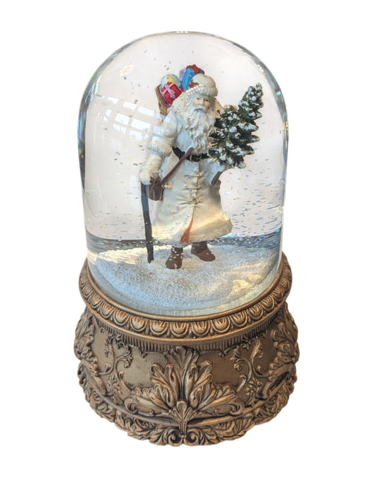 SNOW GLOBE :  TRAVELING FATHER CHRISTMAS