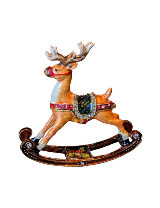 ROCKING REINDEER TRINKET BOX