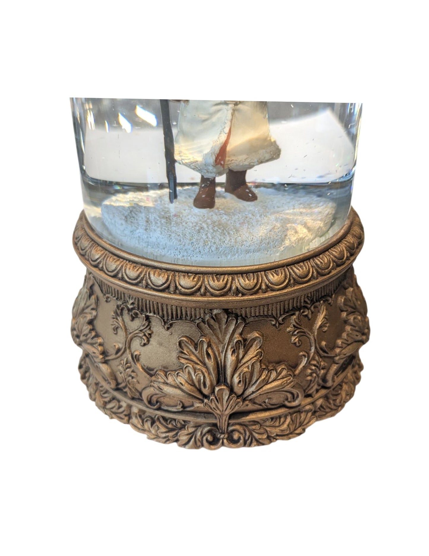 SNOW GLOBE :  TRAVELING FATHER CHRISTMAS